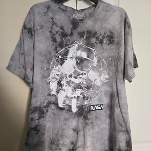 NASA Tie Dye Gray Astronaunt T-shirt size XL